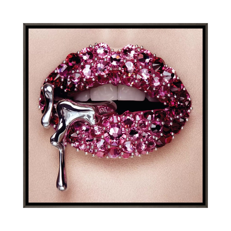 «Fjord Pink» par Vlada Haggerty - impression d'art graphique, H 26 po x l 26 po x P 1,5 po, Aucun mat