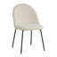 Coventry 46cm H Fabric Upholstered Metal Dining Chair-1801307132