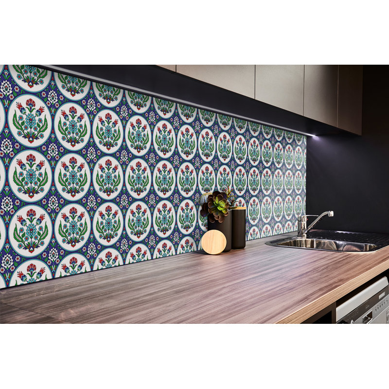 Self Adhesive Vinyl Splashback Wall Tiles Sticker Wall Stickers Tile Peel and Stick 39,37x19,68 Inch