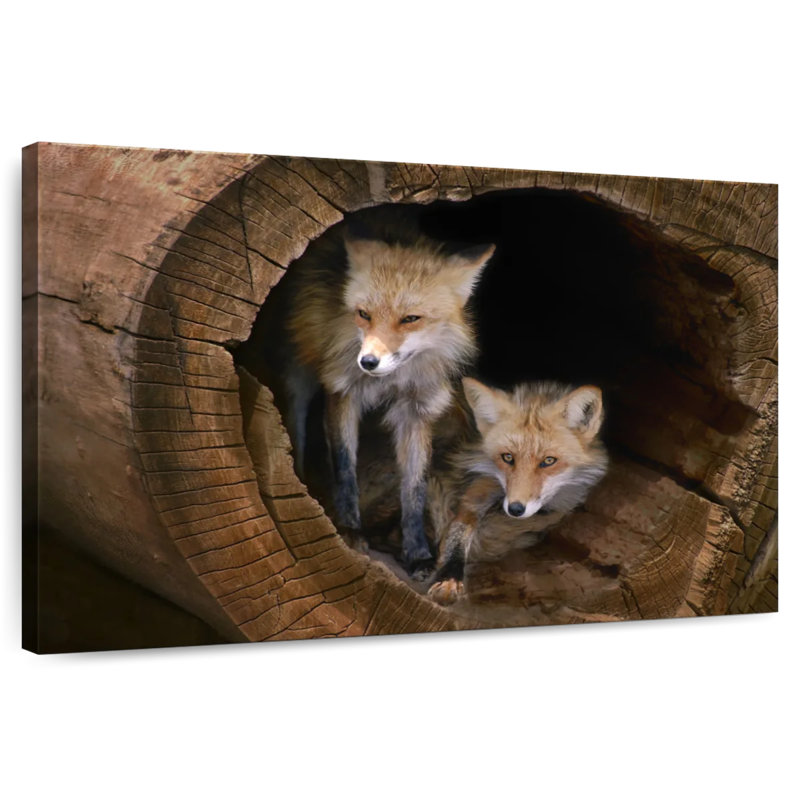 Brampt Kit Foxes, 26" H x 39" W
