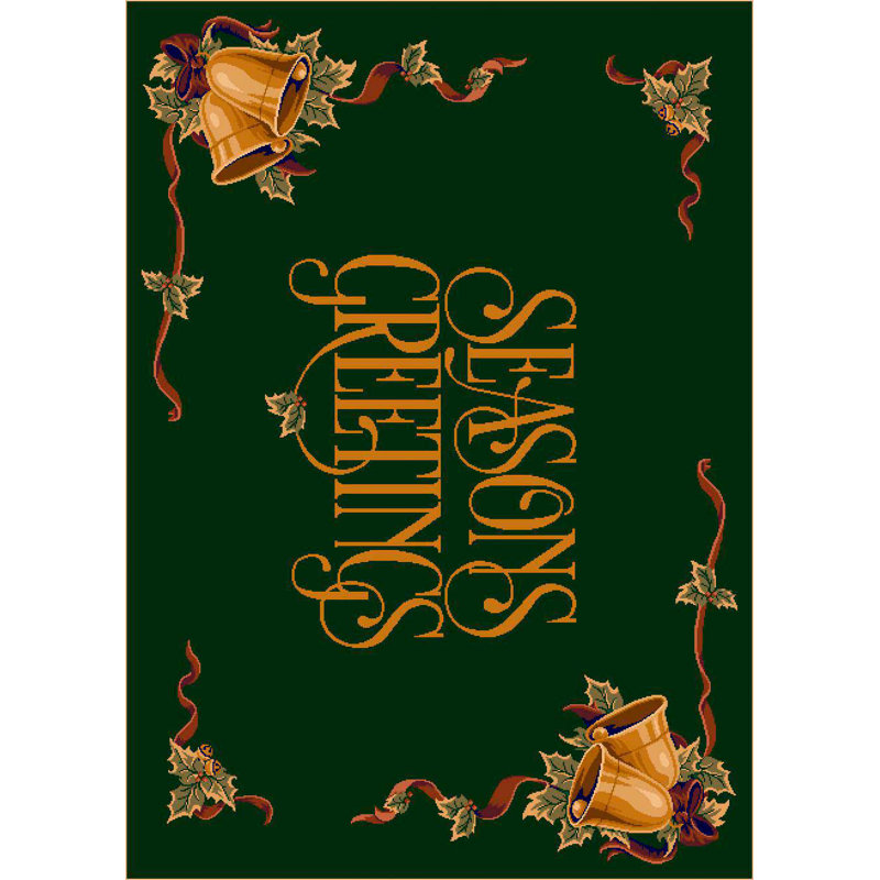 Norsworthy Season's Greetings Area Rug, Rectangle 3'10" x 5'4"