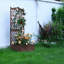 Boîte à fleurs en bois pour jardin avec treillis-1773515589