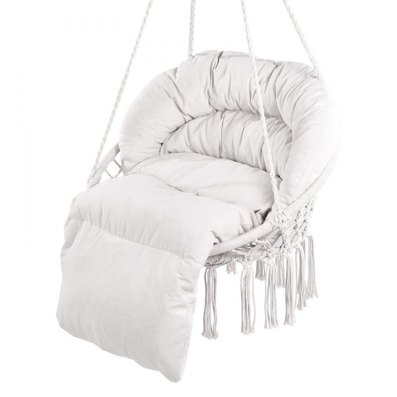 Chaise hamac avec coussin Macramé