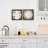 2 Piece Farmhouse Wood Plate Display Rack