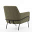 Fauteuil d'appoint rembourré avec accoudoirs