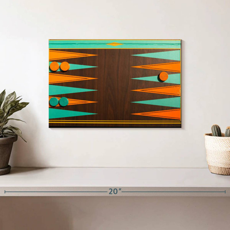Tableau de backgammon Senne, H 8 po x l 12 po