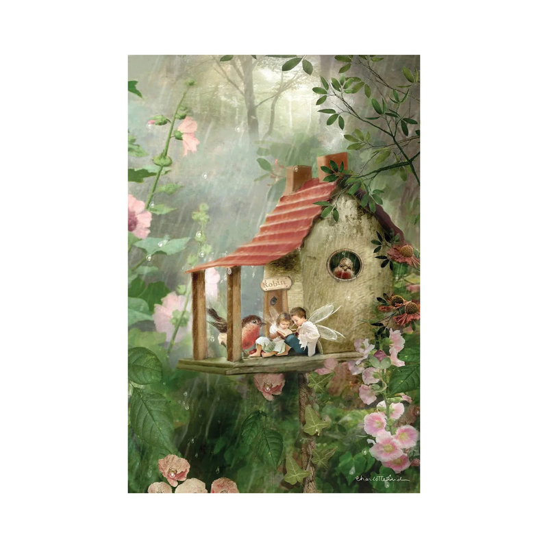 Rainy Day Hideaway - Giclée sur toile tendue avec châssis, H 40 po x l 26 po