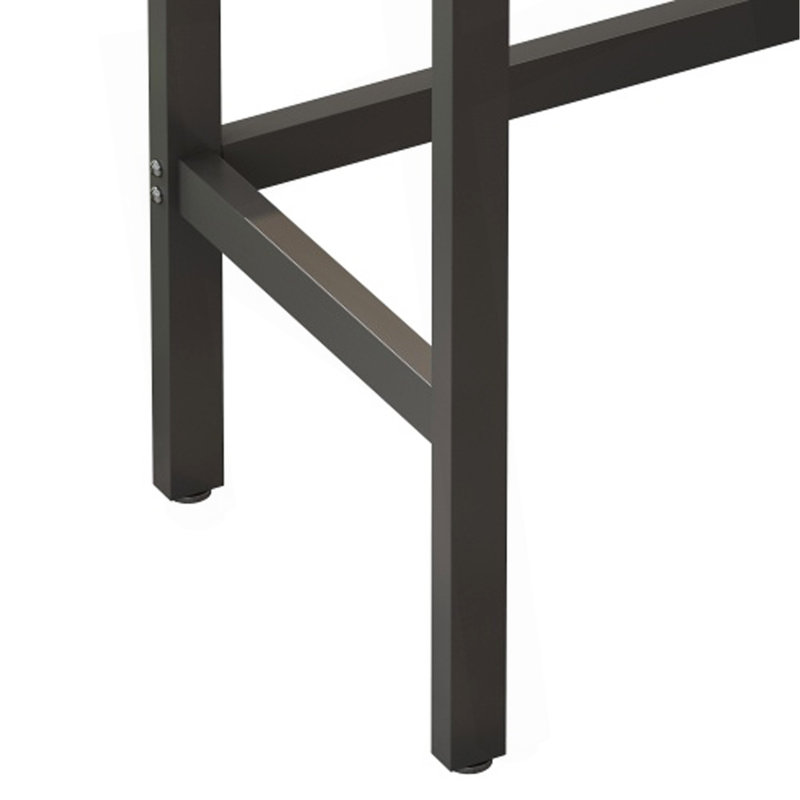 Ensemble de table de salle à manger long avec 3 tabourets, facile à assembler, naturel