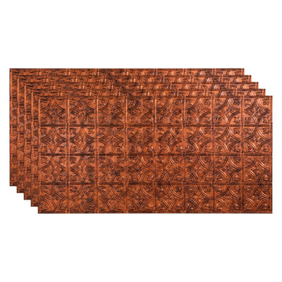 24.375'' L x 48.375'' W Embossed Vinyl Glue Up Ceiling Tile