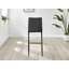 Kenesaw Luxury Breakfast Bar Stool in Quilted Design Velvet Black Leg - Modern Chic Kitchen-753626298
