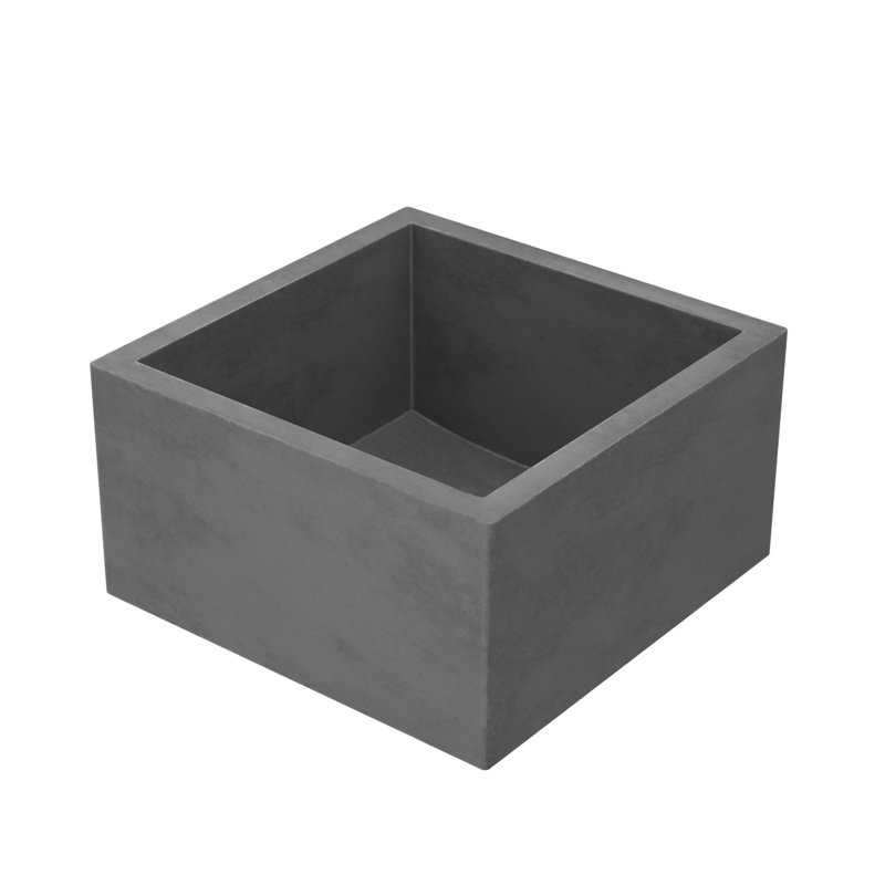 Évier de cuisine / bar carré en béton Ventana NativeStone 15 po, Ardoise