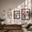 Mediterranean Sunset Coastal - Framed Print-300720279-300720286