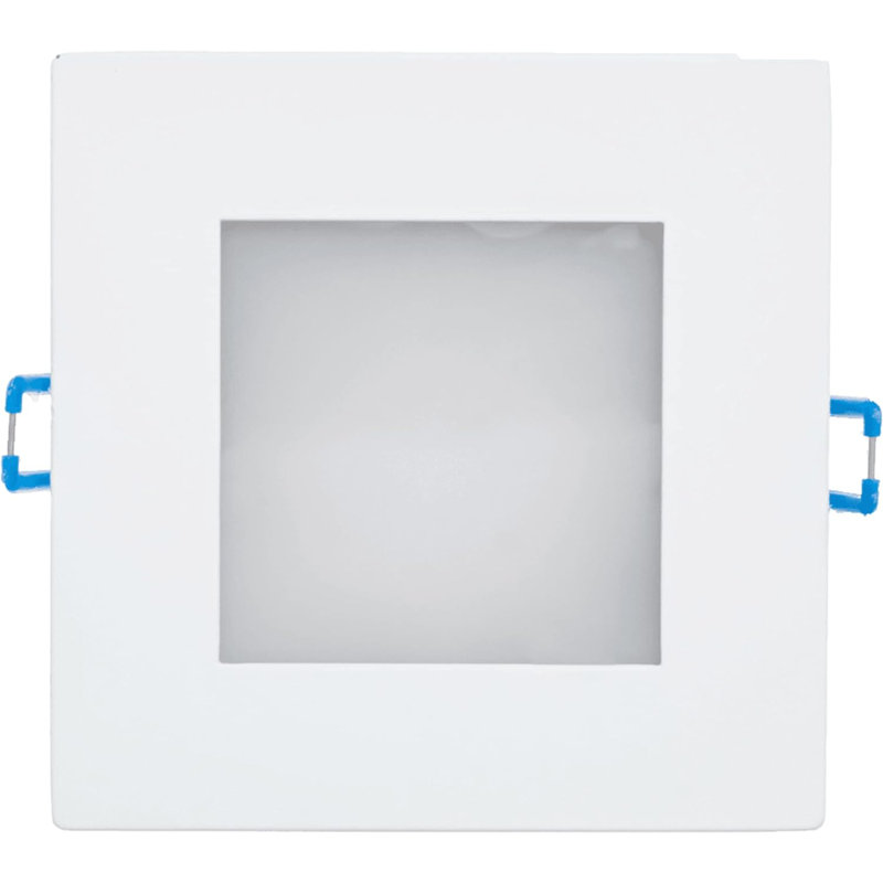 Perlglow 4" Square White 11W ‎850 Lumens Super White 5000k Slim Light