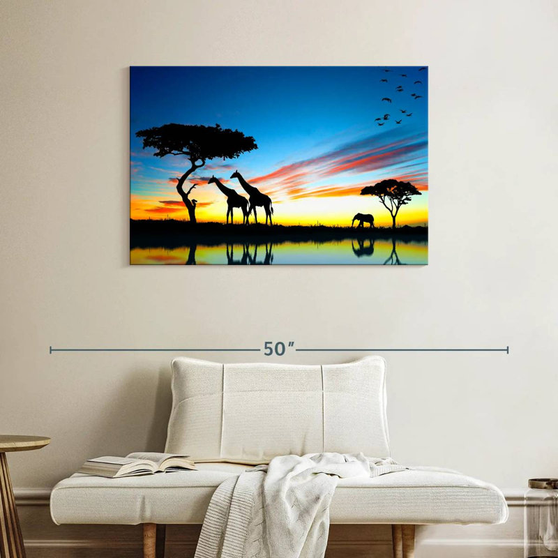 Safari africain Brampt, H 26 po x l 39 po