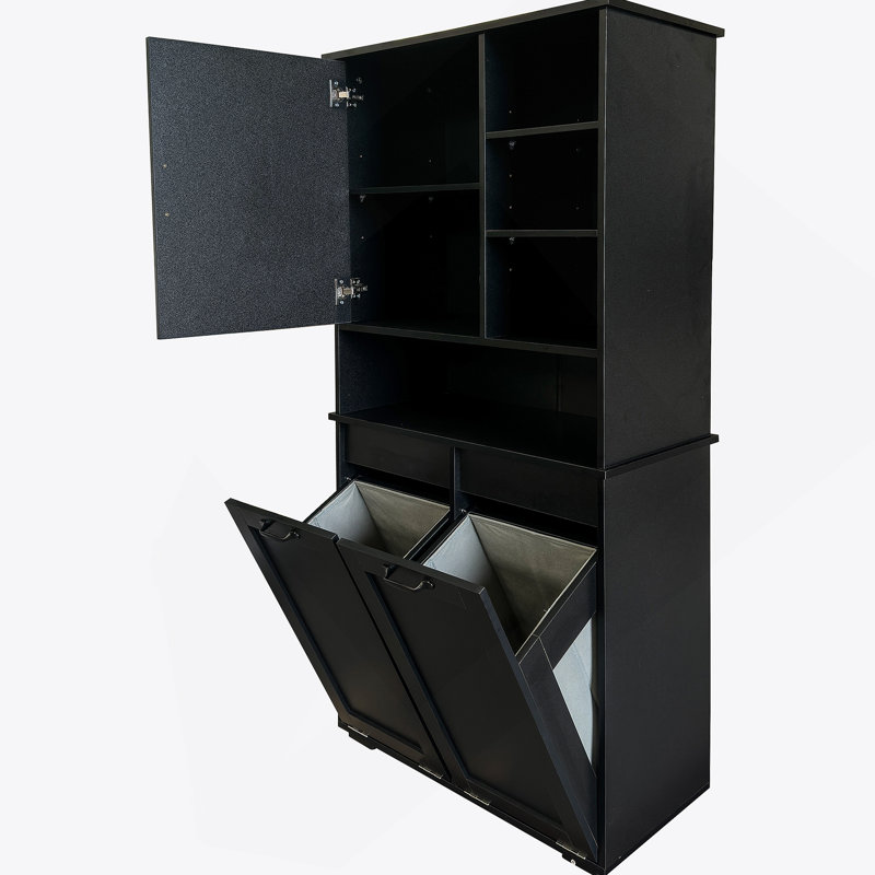 Armoire de buanderie autoportante avec portes et tablette