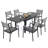 Bradbery 6 - Person Outdoor Dining Set with Aluminum Frame and Armchairs-404067706
