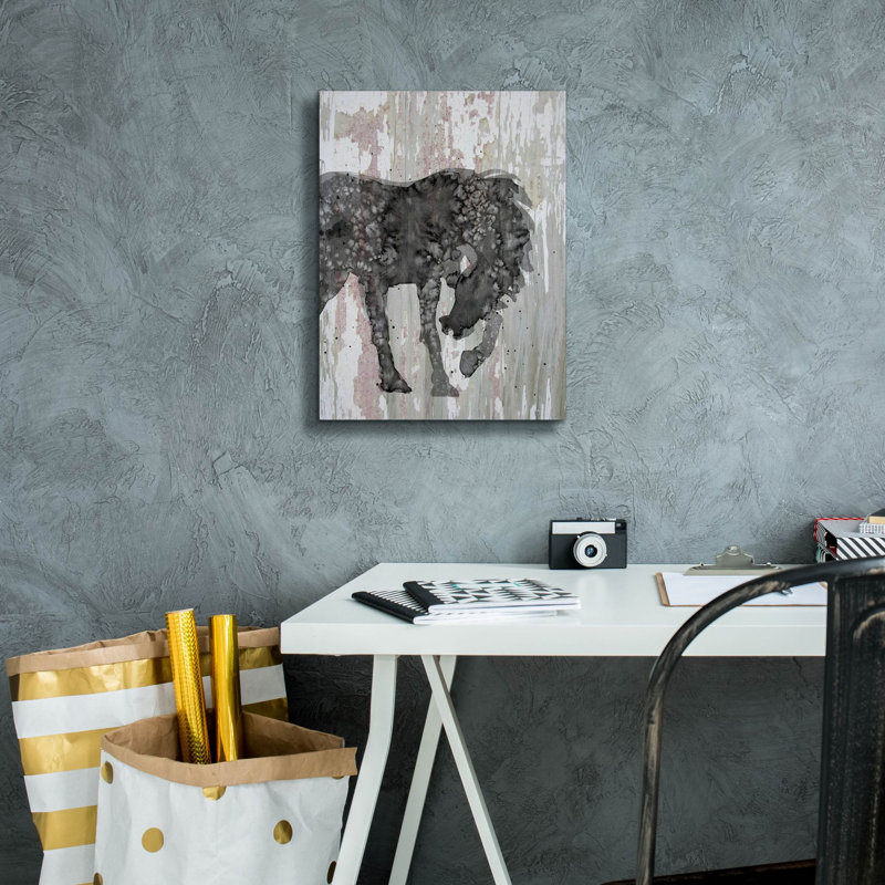 Art mural sur toile Epic Graffiti «Unbridled 1» par Alicia Ludwig, H 16 po x l 12 po x P 0,75 po