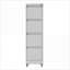 Armoires | Classeur vertical en métal robuste à 4 tiroirs avec roulettes verrouillables pour la maison Bureau | Moderne | Blanc cassé