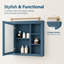 Pharmacie murale 35,38 x 28,28 pouces avec miroir et tablettes ouvertes pour le rangement de la salle de bain