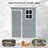 5x3 Resin Outdoor Storage Shed with Floor and Window Gray
