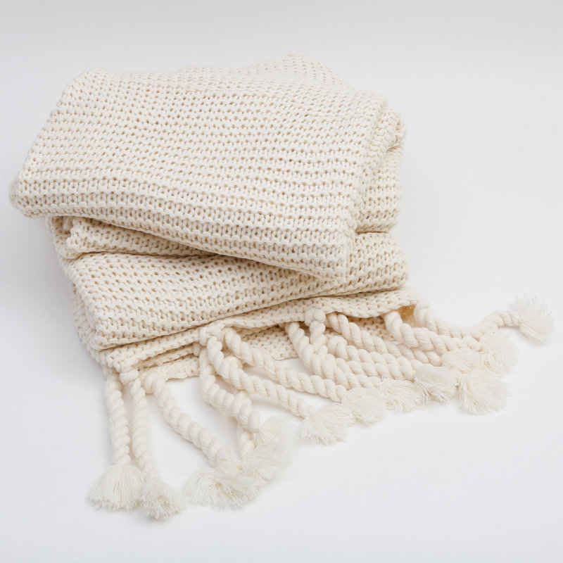 Jeté Trestles, Blanc antique