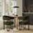 Haskett Upholstered Dining Armchair with metal legs-113257060