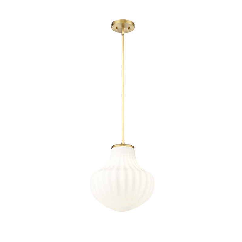 Luminaire suspendu moderne 1 lumière Nadima, Or