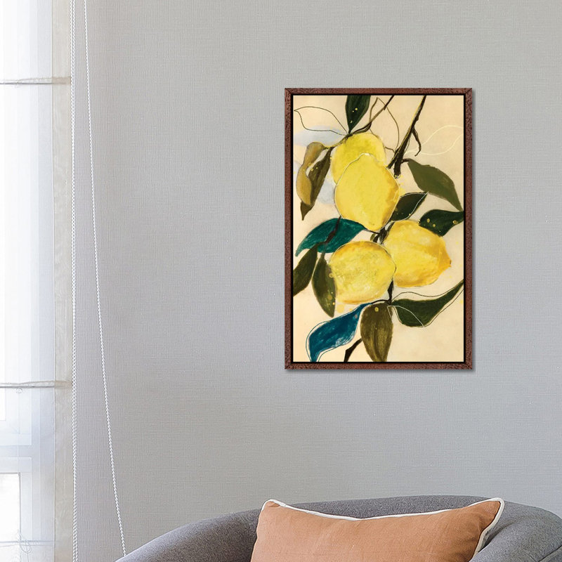 Lemon Study I by Leigh Viner - Gallery-Wrapped Canvas Giclée on Canvas, Classic Wood Framed, 66.04 cm H x 45.72 cm W
