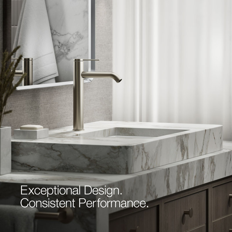 Components Single-Handle Bathroom Sink Faucet, Vibrant Brushed Nickel