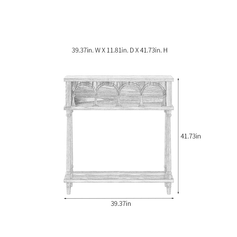 Retro Minimalist Console Table