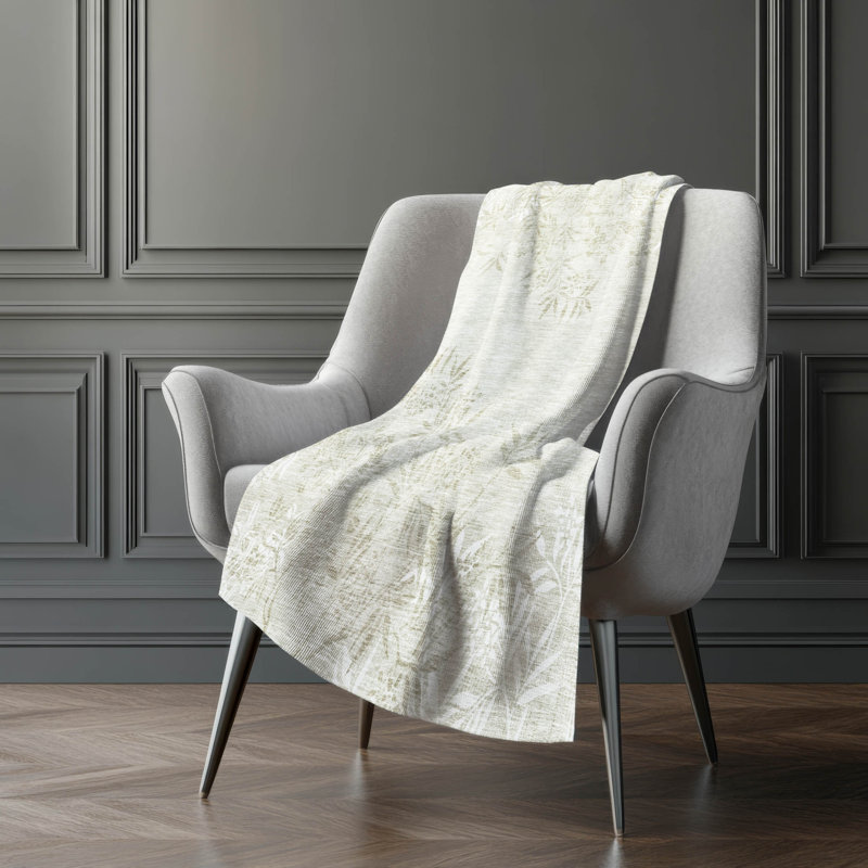 Jeté floral Sherpa ASB673 Addison, Beige