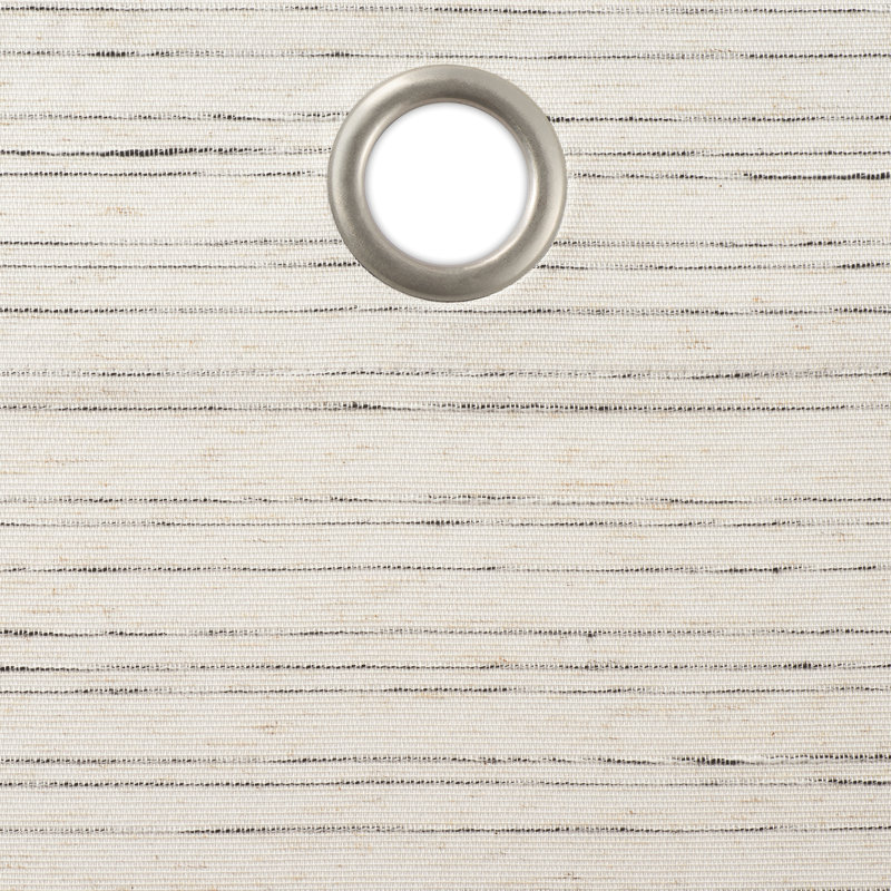 Ivory Blackout Grommet Linen-Polyester Window Panel, 50'' x 84''