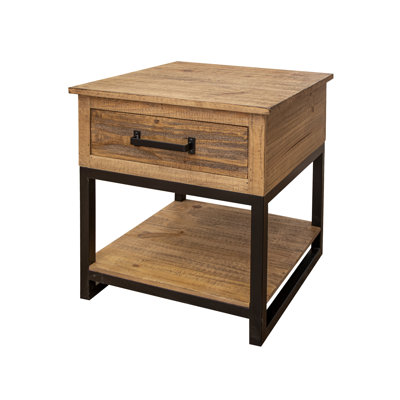 Table de bout avec rangement Edelina