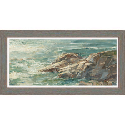 « impasto ocean view iv », reproduction d’art encadrée