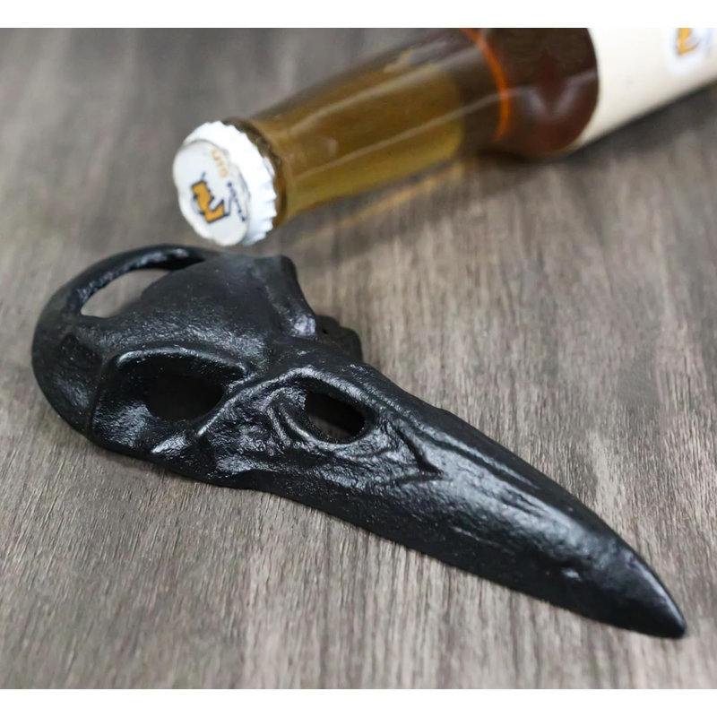 Ouvre-bouteille en fonte noir Harbinger Of Doom Raven