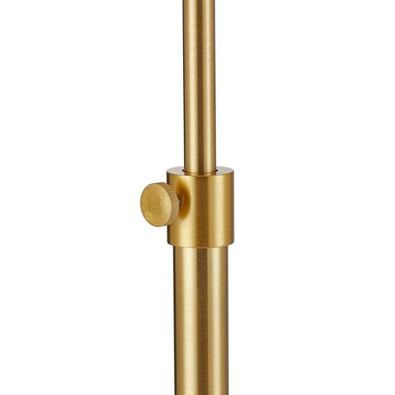 Lampe sur pied à hauteur ajustable 64,5 po Aleinah, Doré