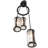 3 - Light Dimmable Cylinder Chandelier