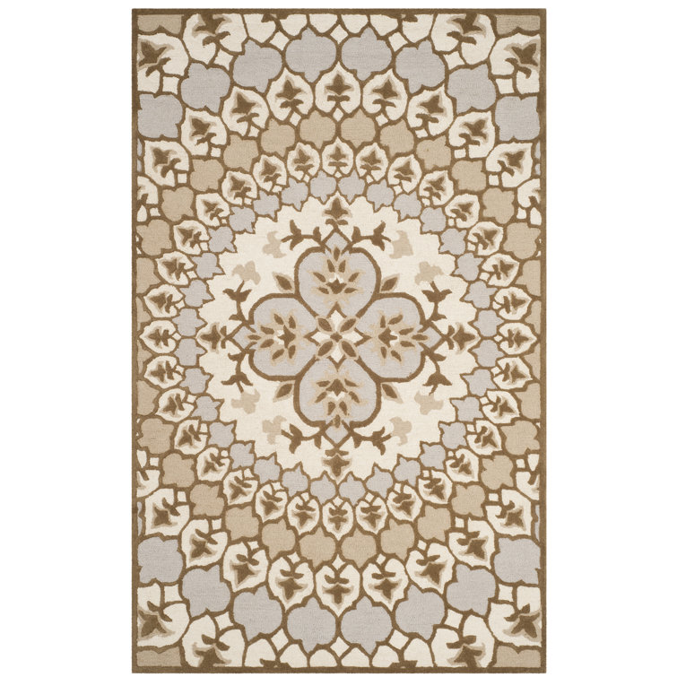 Miu Hand Tufted Wool Floral Rug