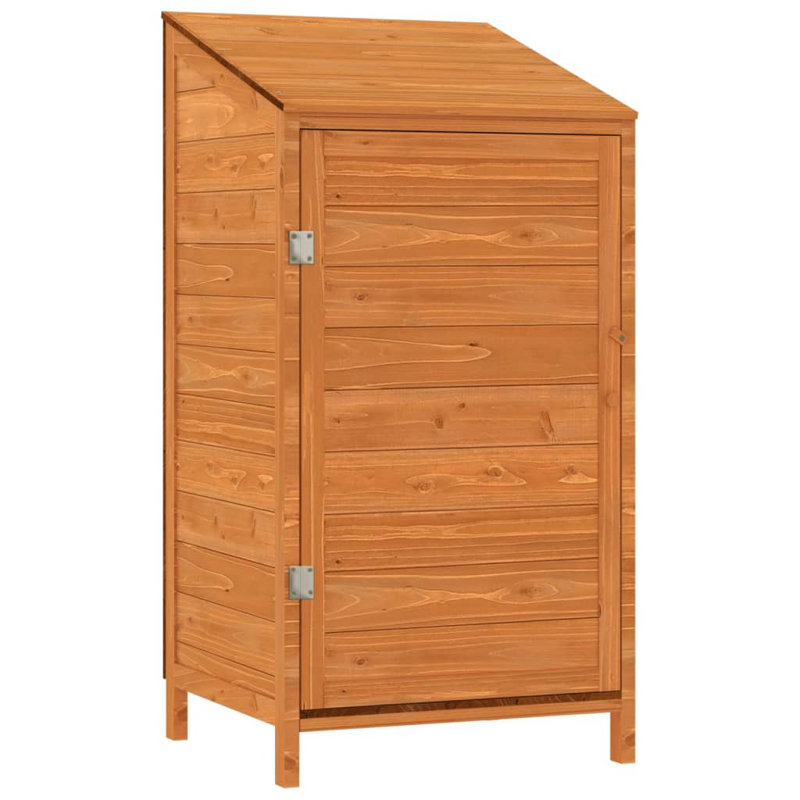 1.81 ft. W x 1.71 ft. D Solid Wood Lean-To Tool Shed, Brown