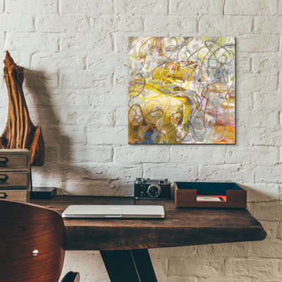  'Strings Of Light 2' by Danhui Nai Acrylic Glass Wall Art, 12" x 12"