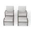 Chaises longues d'extérieur 2 pièces Nettleton