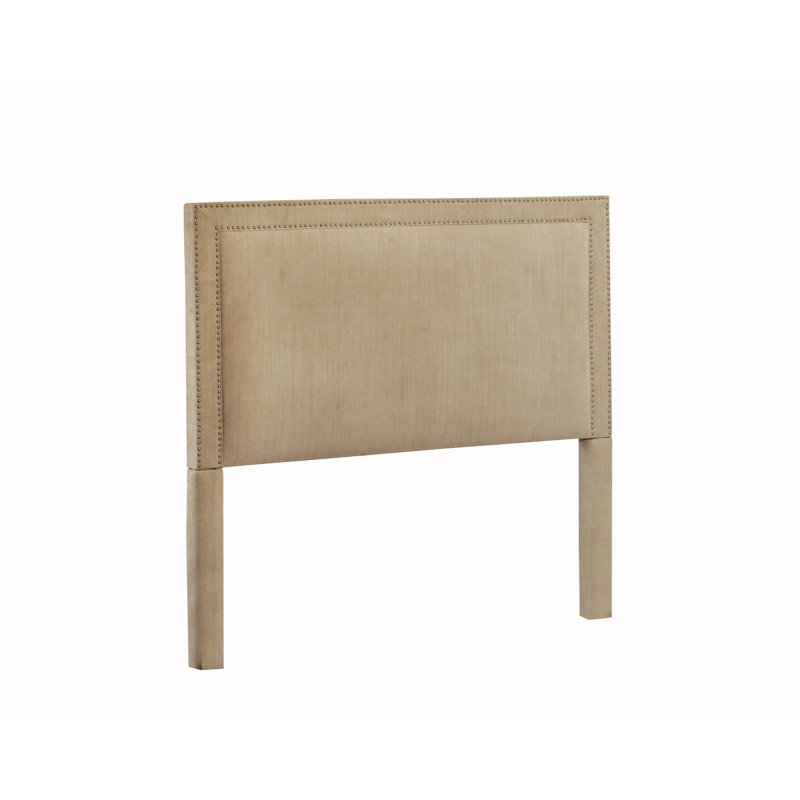 Murl Upholstered Panel Headboard, Full, Navy
