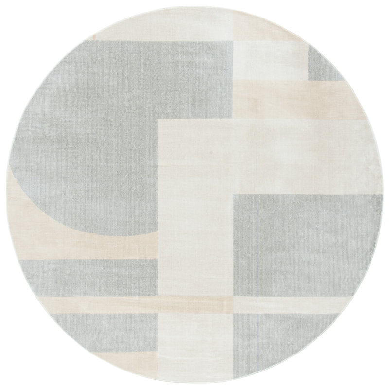 Honore 300 Performance Geometric Rug, Round 6'7"