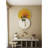 Cream-Colored Metal Ironwork With Lighted Mural-1998590560
