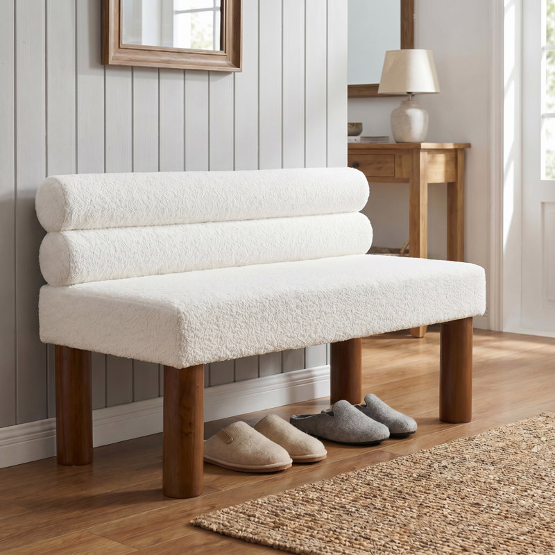 Upholstered Chaise Lounge, Beige