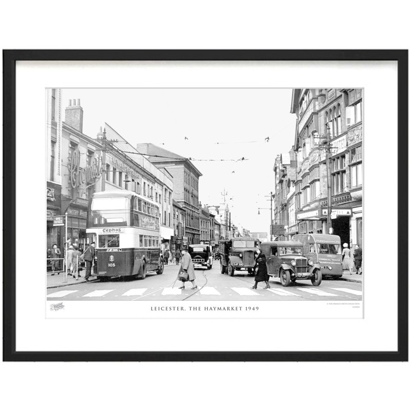 Leicester, The Haymarket 1949 - Single Picture Frame Print, 48.4cm H x 63.6cm W x 2.3cm D