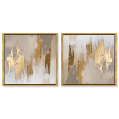 Taylor's Gold II Set Canvas Warm Boho Abstracts by Art Remedy