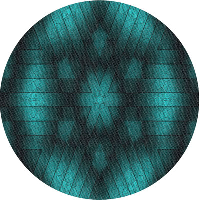 Tapis à motifs vert / noir