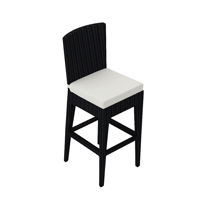 Urbana Outdoor Bar Stool, Canvas Natural Sunbrella® Canvas, 28.75" H