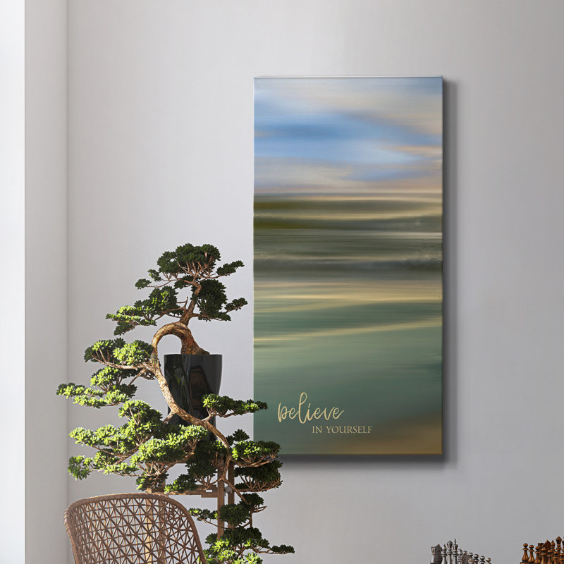 «Believe in Yourself», impression sur toile tendue, H 24 po x l 12 po x P 1 po